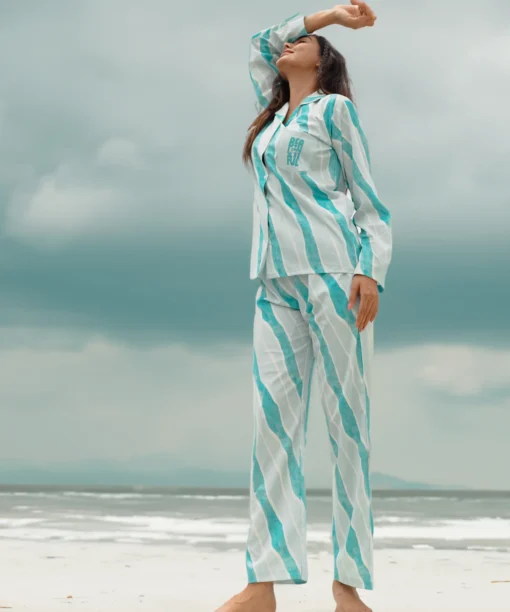 Babe in Mint Blue Pyjama Set