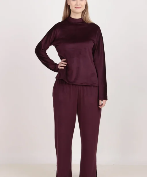Fine Wine Velvet Pyjama Set