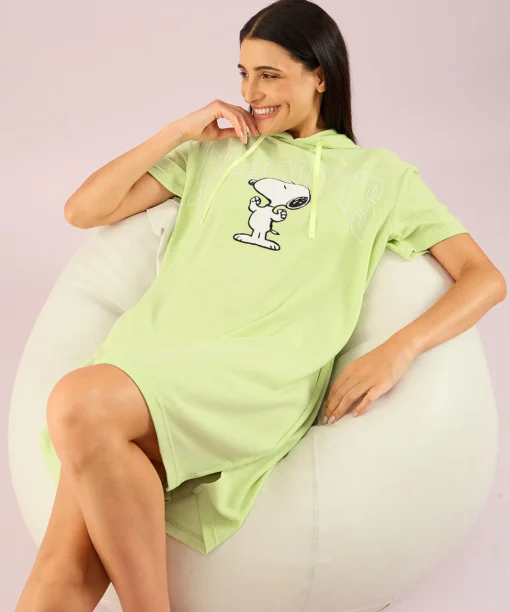 Snoopy Tunic Night Dress Green Lily