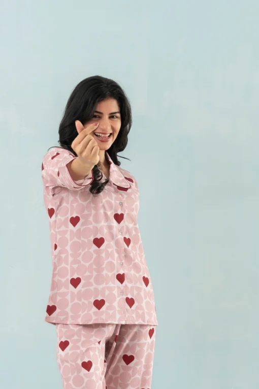 The Red Heart Pyjama Set
